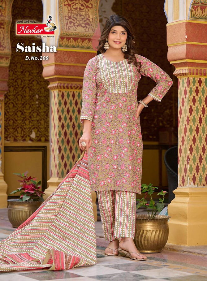 Saisha Vol 2 By Navkar Readymade Cotton Salwar Suits Catalog